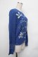 画像2: Jane Marple / Jane's drawingのあみこみカーディガン  ブルー S-26-01-25-038-JM-TO-HR-ZS (2)