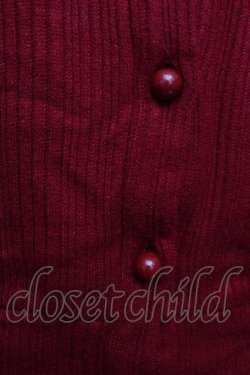 画像3: Secret Honey / 後リボンリブニットカーディガン  赤 S-26-01-25-039-CA-TO-AS-ZS