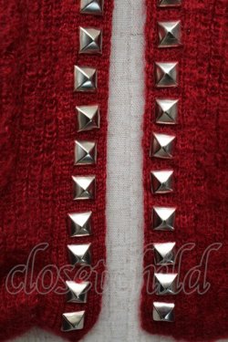 画像3: HYSTERIC GLAMOUR / スタッズニット  赤 S-26-01-25-040-PU-TO-HR-ZS