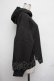 画像3: axes femme POETIQUE / ダンボールニットパーカー  黒 S-26-01-25-041-AX-TO-AS-ZS (3)