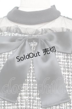 画像2: Jamieエーエヌケー / ツイードトップス  黒ｘ白 S-26-01-25-044-0-TO-HR-ZS