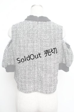 画像4: Jamieエーエヌケー / ツイードトップス  黒ｘ白 S-26-01-25-044-0-TO-HR-ZS