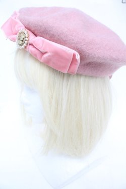 画像1: m petit by misako / AMモチーフリボンベレー  ピンク S-26-01-25-006-LO-AC-AS-ZS