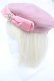 画像1: m petit by misako / AMモチーフリボンベレー  ピンク S-26-01-25-006-LO-AC-AS-ZS (1)