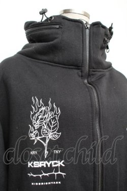 画像2: KRY CLOTHING / 「GOST」裏起毛ボリュームネックトップス  黒 S-26-01-25-049-EL-TO-HR-ZS