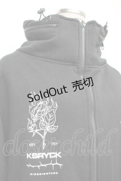 画像2: KRY CLOTHING / 「GOST」裏起毛ボリュームネックトップス  黒 S-26-01-25-049-EL-TO-HR-ZS