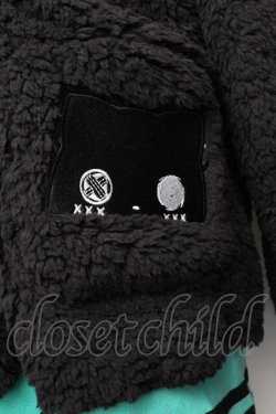 画像2: NieR Clothing / 防寒×軽量もこもこ ZIP OUTER【シエル】  黒 S-26-01-25-051-PU-JA-HR-ZS