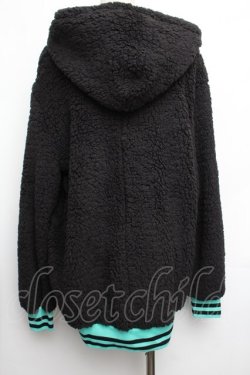 画像4: NieR Clothing / 防寒×軽量もこもこ ZIP OUTER【シエル】  黒 S-26-01-25-051-PU-JA-HR-ZS