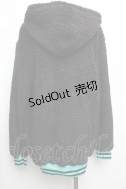 画像4: NieR Clothing / 防寒×軽量もこもこ ZIP OUTER【シエル】  黒 S-26-01-25-051-PU-JA-HR-ZS