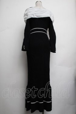 画像3: evelyn / デコルテリボンワンピース  黒 S-26-01-25-054-LO-OP-AS-ZS