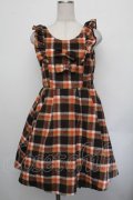 Ank Rouge / チェックワンピース  ブラウン S-26-01-25-055-CA-OP-AS-ZS