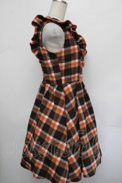 画像2: Ank Rouge / チェックワンピース  ブラウン S-26-01-25-055-CA-OP-AS-ZS