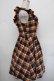 画像2: Ank Rouge / チェックワンピース  ブラウン S-26-01-25-055-CA-OP-AS-ZS (2)