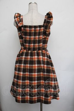 画像3: Ank Rouge / チェックワンピース  ブラウン S-26-01-25-055-CA-OP-AS-ZS