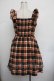 画像3: Ank Rouge / チェックワンピース  ブラウン S-26-01-25-055-CA-OP-AS-ZS (3)