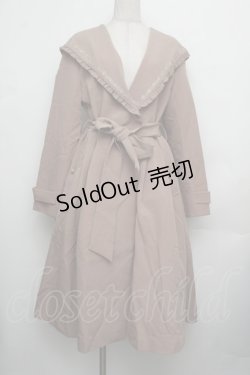 画像1: axes femme / フェミニンフーデットコート  ベージュ S-26-01-25-056-AX-CO-AS-ZS