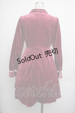 画像3: titty&Co. / 別珍ワンピース  ワイン S-26-01-25-058-LO-OP-HR-ZS