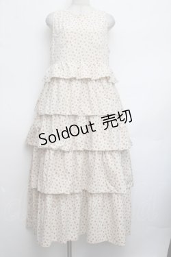 画像1: merry jenny / petit flowerティアードジャンスカ  ベージュ S-26-01-25-060-LO-OP-HR-ZS