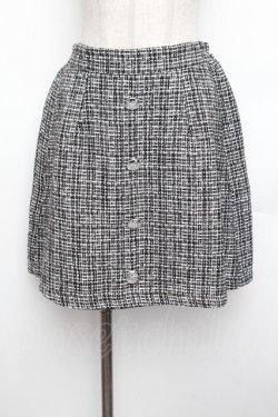 画像1: Jamieエーエヌケー / ツイードスカート  黒ｘ白 S-26-01-25-062-0-TO-HR-ZS