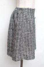 画像2: Jamieエーエヌケー / ツイードスカート  黒ｘ白 S-26-01-25-062-0-TO-HR-ZT637 (2)
