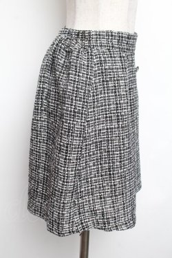 画像2: Jamieエーエヌケー / ツイードスカート  黒ｘ白 S-26-01-25-062-0-TO-HR-ZS