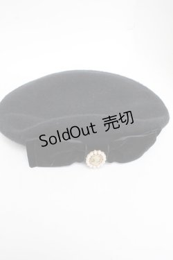 画像2: m petit by misako / AMモチーフリボンベレー  黒 S-26-01-25-009-LO-AC-HR-ZS