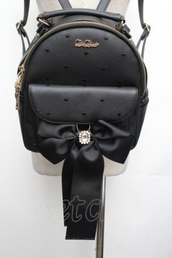 画像1: LIZ LISA / ロングリボンリュック  黒 S-26-01-25-013-LO-BG-AS-ZS