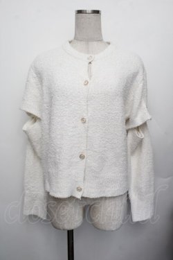 画像1: NieR / カーディガン  白 S-26-01-25-016-EL-TO-AS-ZS