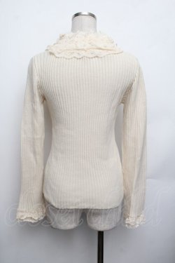 画像3: axes femme / レースネックニットトップス  オフ S-26-01-25-021-AX-TO-AS-ZS