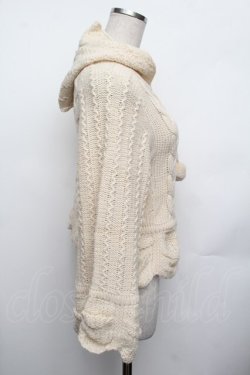 画像2: axes femme kawaii / ポンチョ風ニットプルオーバー  キナリ S-26-01-25-022-AX-JA-AS-ZS