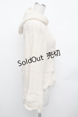 画像2: axes femme kawaii / ポンチョ風ニットプルオーバー  キナリ S-26-01-25-022-AX-JA-AS-ZT609