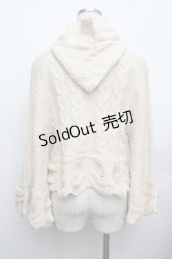 画像3: axes femme kawaii / ポンチョ風ニットプルオーバー  キナリ S-26-01-25-022-AX-JA-AS-ZT609