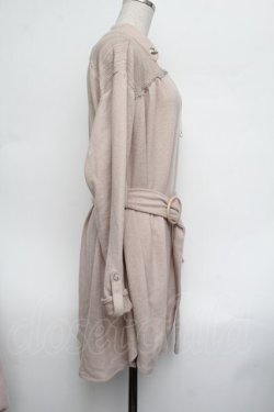画像2: axes femme / ベルト付抜き襟カットチュニ  ベージュ S-26-01-25-027-AX-OP-AS-ZS