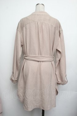 画像3: axes femme / ベルト付抜き襟カットチュニ  ベージュ S-26-01-25-027-AX-OP-AS-ZS