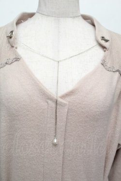 画像4: axes femme / ベルト付抜き襟カットチュニ  ベージュ S-26-01-25-027-AX-OP-AS-ZS