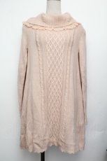 画像1: axes femme / ニットワンピース  ピンク S-26-01-25-028-AX-TO-AS-ZT609 (1)