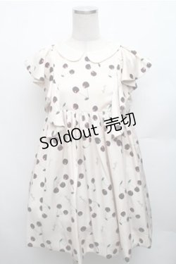 画像1: himitsu by syrup.(RoseMarie seoir) / チェリープリントワンピース  キナリ S-26-01-26-034-LO-OP-HR-ZS