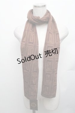 画像1: Q-pot. / チョコレートマフラー  ブラウン S-26-01-26-005-QP-ZA-AS-ZS