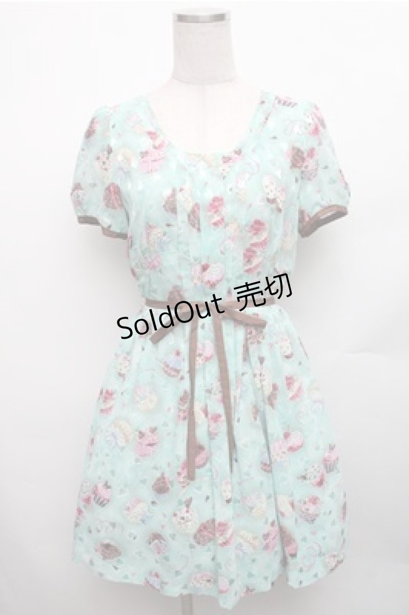 画像1: MILK / アフタヌーンカップケーキパフドレス  ミント S-26-01-26-039-ML-OP-HR-ZS (1)