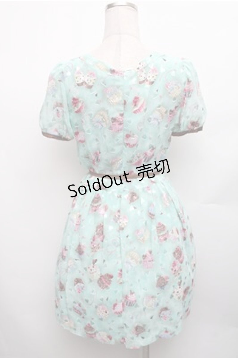 画像2: MILK / アフタヌーンカップケーキパフドレス  ミント S-26-01-26-039-ML-OP-HR-ZS (2)