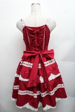 画像2: BABY,THE STARS SHINE BRIGHT / Petal fortune tellingジャンパースカート  エンジ S-26-01-26-046-BA-OP-HR-ZS