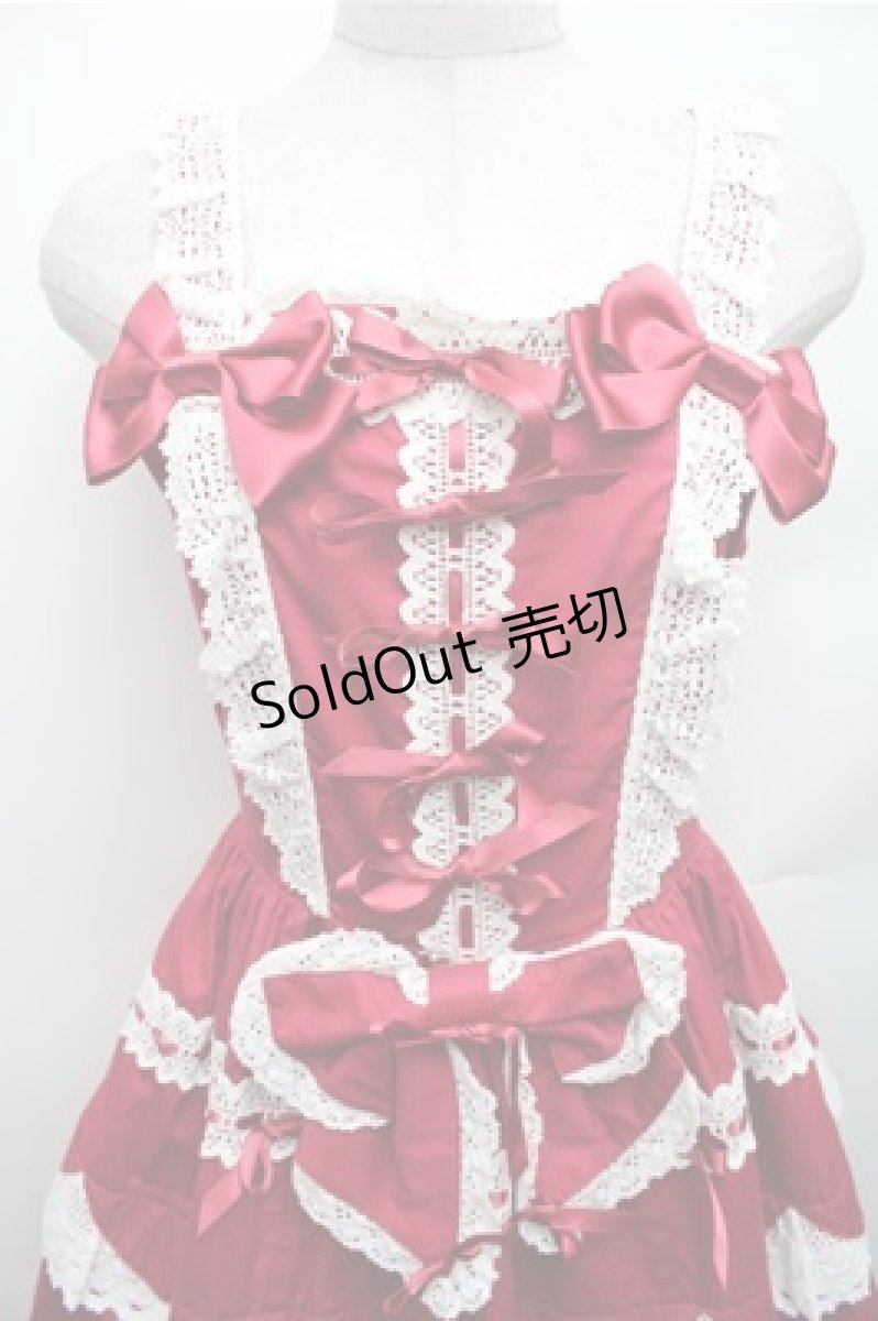 画像3: BABY,THE STARS SHINE BRIGHT / Petal fortune tellingジャンパースカート  エンジ S-26-01-26-046-BA-OP-HR-ZS (3)