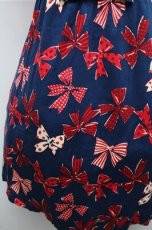画像3: Jane Marple / Ribbons go aroundワンピース  紺ｘ赤 S-26-01-26-047-JM-OP-HR-ZS (3)