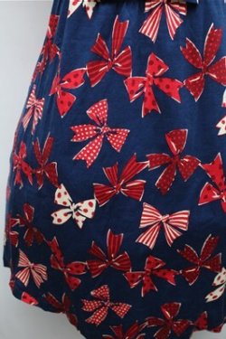 画像3: Jane Marple / Ribbons go aroundワンピース  紺ｘ赤 S-26-01-26-047-JM-OP-HR-ZS