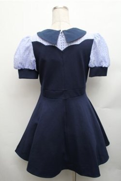 画像2: MILK / マドモワゼルパンジーワンピース  紺 S-26-01-26-048-ML-OP-HR-ZS