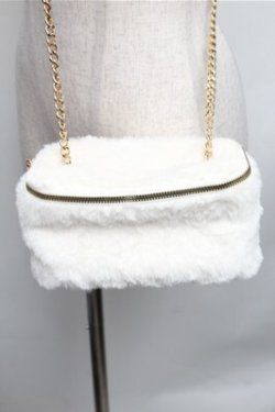 画像1: LOLITA / ファーショルダーポーチ  オフ S-26-01-26-007-LO-BG-HR-ZS