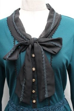 画像3: axes femme / ボータイカットワンピース  グリーン S-26-01-26-049-AX-OP-HR-ZS