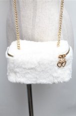 画像2: LOLITA / ファーショルダーポーチ  オフ S-26-01-26-007-LO-BG-HR-ZS (2)