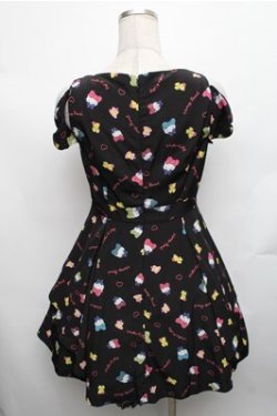 画像2: Honey Bunch / ハローキティコラボワンピース  黒 S-26-01-26-053-LO-OP-HR-ZS