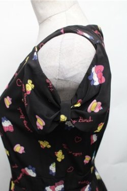 画像3: Honey Bunch / ハローキティコラボワンピース  黒 S-26-01-26-053-LO-OP-HR-ZS